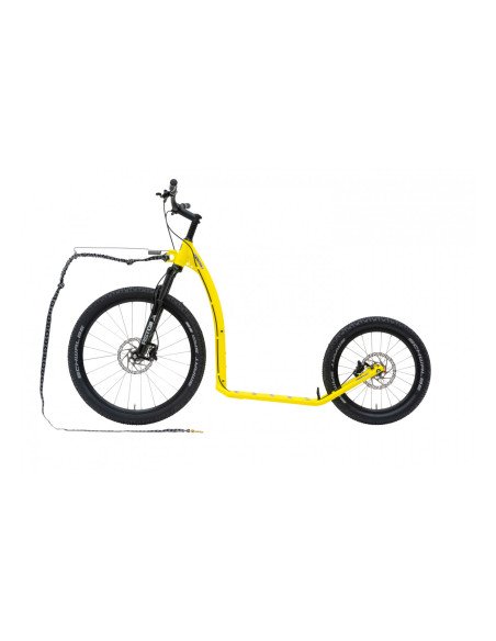 Trottinette cani-VTT Kostka Mushing Max G6 – Tout-terrain 26/20 avec suspension avant