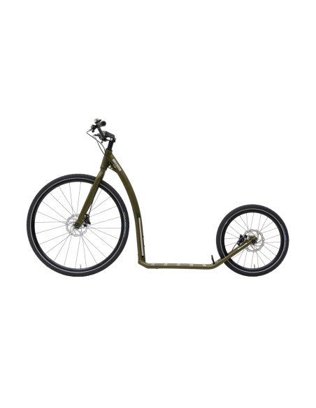 Trottinette adulte Kostka Travel Pro G7 – 28/20 Sport Touring à freins à disque army  green